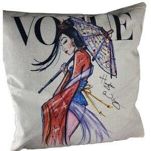 Mulan Princess Accent Pillowcase Sham Throw Pillow Cushion Cover Home Decor